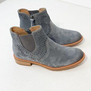 Sofft Barina NWB Sz 8 Denim Women's Italian Suede Bootie